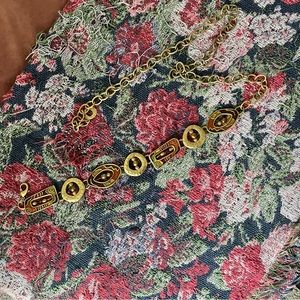 vintage chicos abstract geometric y2k chain belt